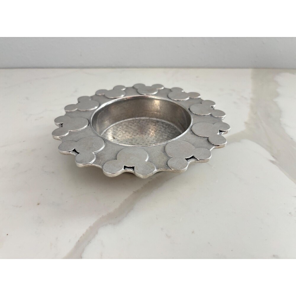 Vintage Disney Mickey Mouse Collectible Dish Wilton Armetale Pewter Serving Bowl